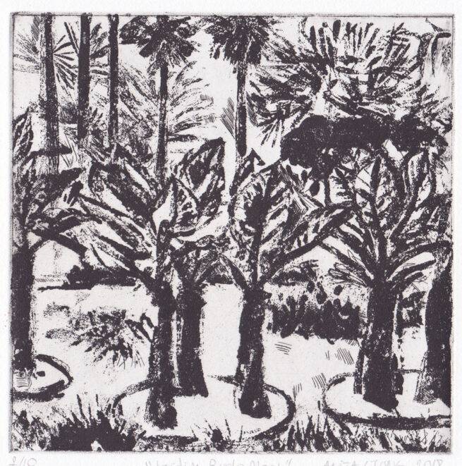 Jardim Burle Marx - Eau-forte sur cuivre