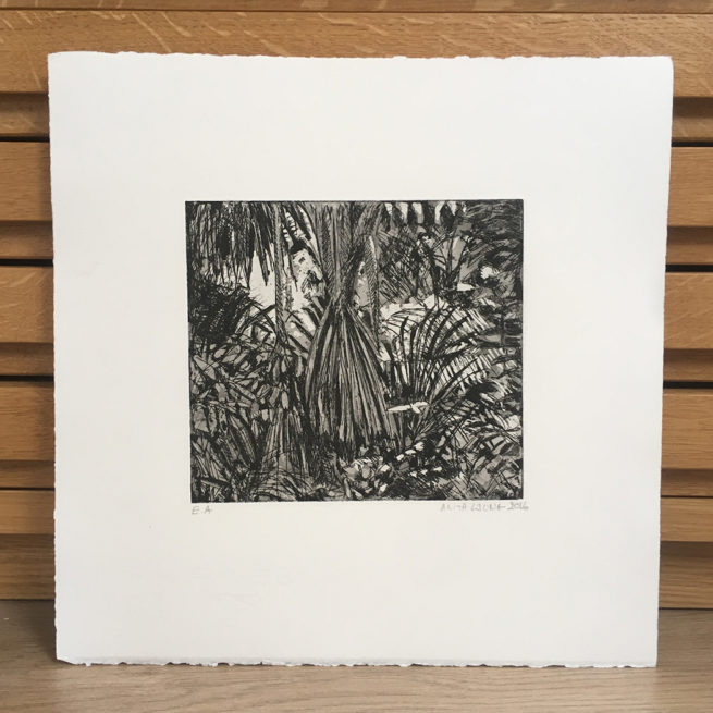Forêt amazonienne - Eau-forte sur cuivre – Image 2