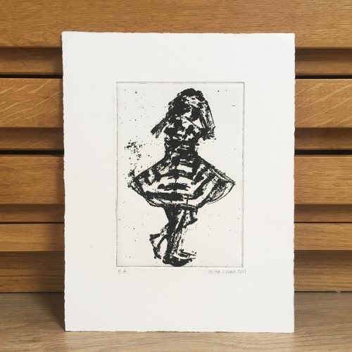 Menina dançando - Gravure au sucre sur zinc - Image 2