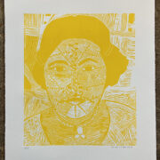 Indienne jaune, linogravure – Image 2