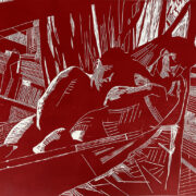 Indiennes hamac, gravure sur bois