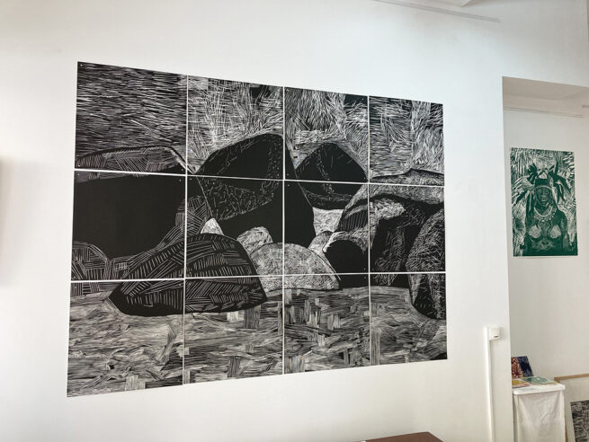Rochers1, module 9, gravure sur bois – Image 3