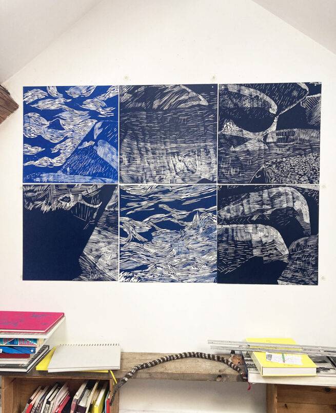 Rochers 2, module 3, gravure sur bois – Image 2