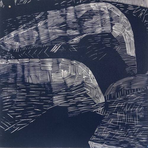 Rochers 2, module 7, gravure sur bois