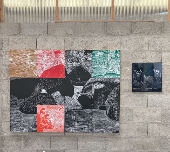 Rochers1, module 9, gravure sur bois – Image 4