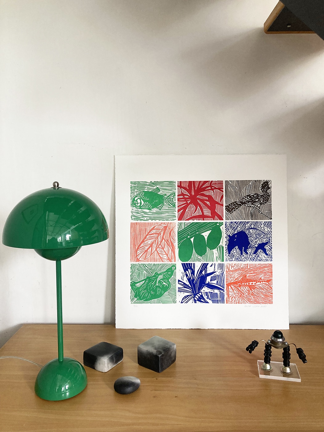 Para a terra azul, gravure sur bois - Image 1